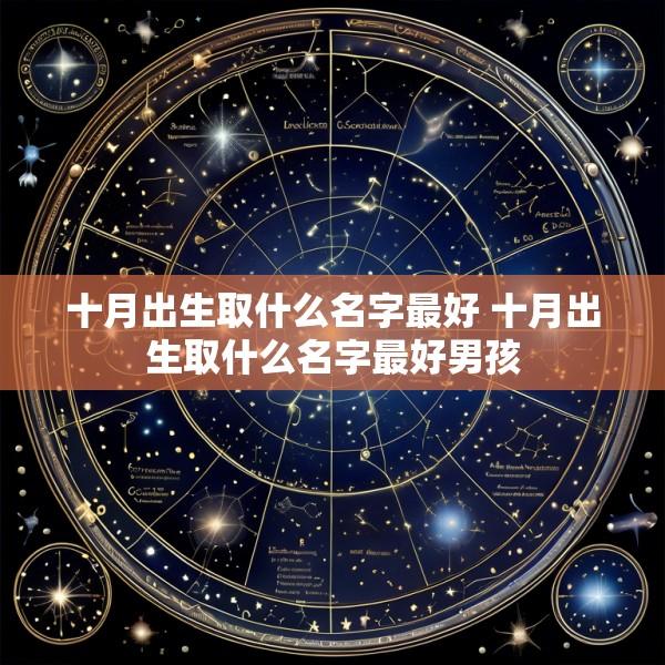 十月出生取什么名字最好 十月出生取什么名字最好男孩