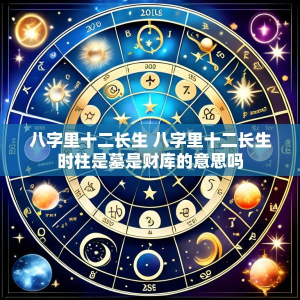 八字里十二长生 八字里十二长生时柱是墓是财库的意思吗