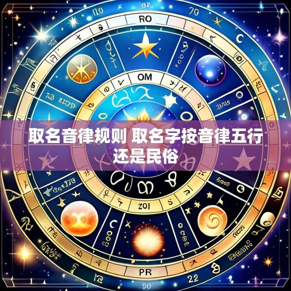 取名音律规则 取名字按音律五行还是民俗