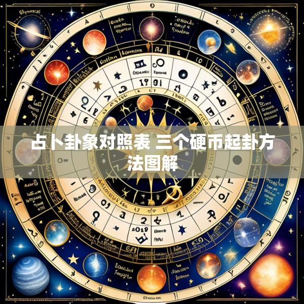 占卜卦象对照表 三个硬币起卦方法图解