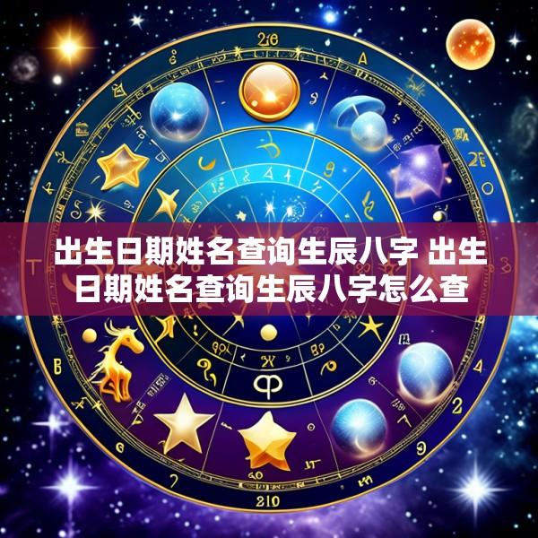 出生日期姓名查询生辰八字 出生日期姓名查询生辰八字怎么查