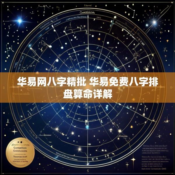华易网八字精批 华易免费八字排盘算命详解