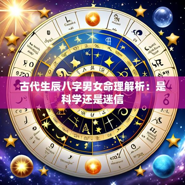 古代生辰八字男女命理解析：是科学还是迷信