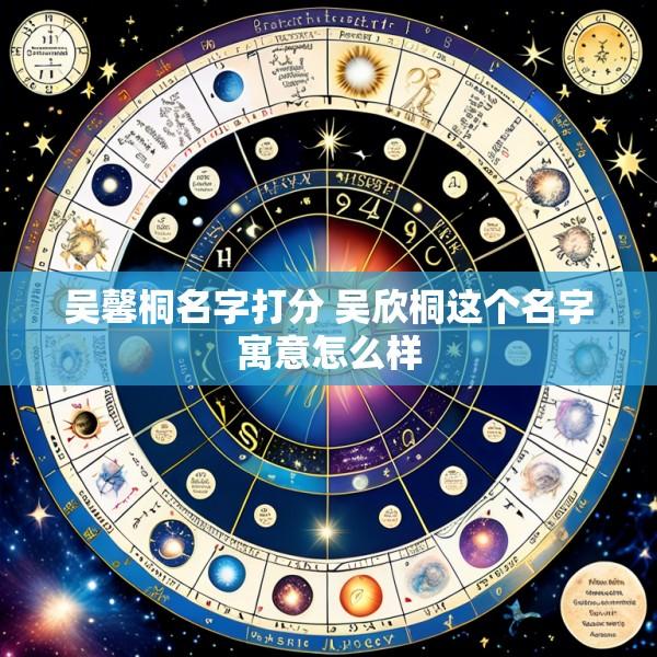 吴馨桐名字打分 吴欣桐这个名字寓意怎么样