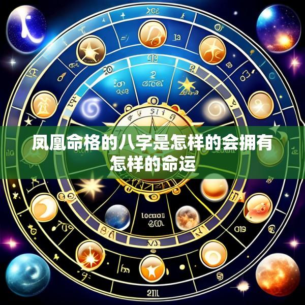 凤凰命格的八字是怎样的会拥有怎样的命运