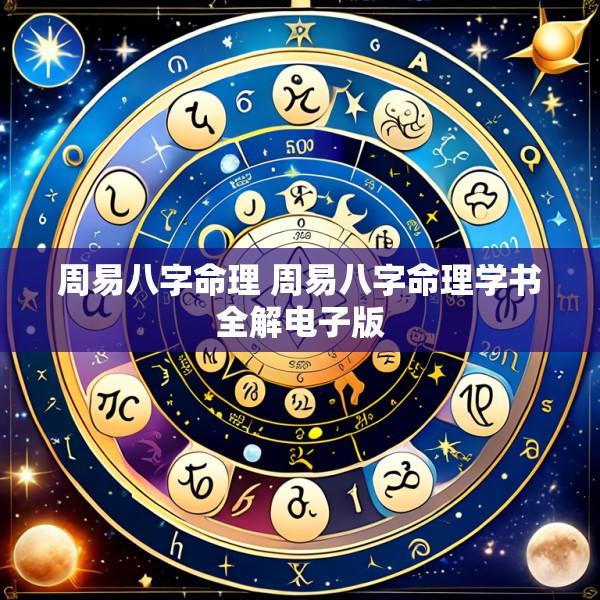 周易八字命理 周易八字命理学书全解电子版
