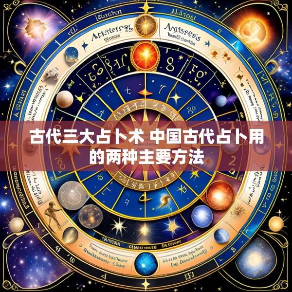 古代三大占卜术 中国古代占卜用的两种主要方法