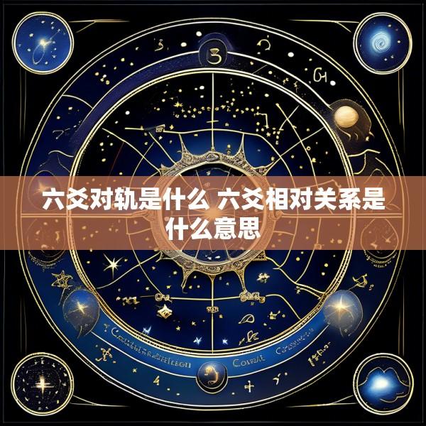 六爻对轨是什么 六爻相对关系是什么意思