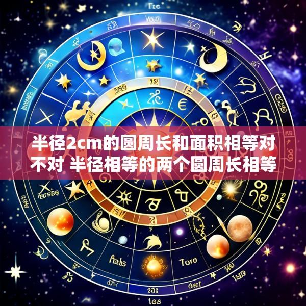 半径2cm的圆周长和面积相等对不对 半径相等的两个圆周长相等面积也相等