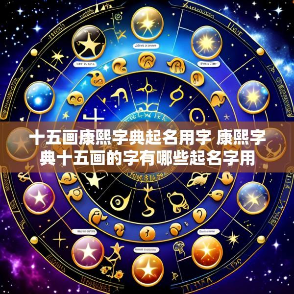 十五画康熙字典起名用字 康熙字典十五画的字有哪些起名字用