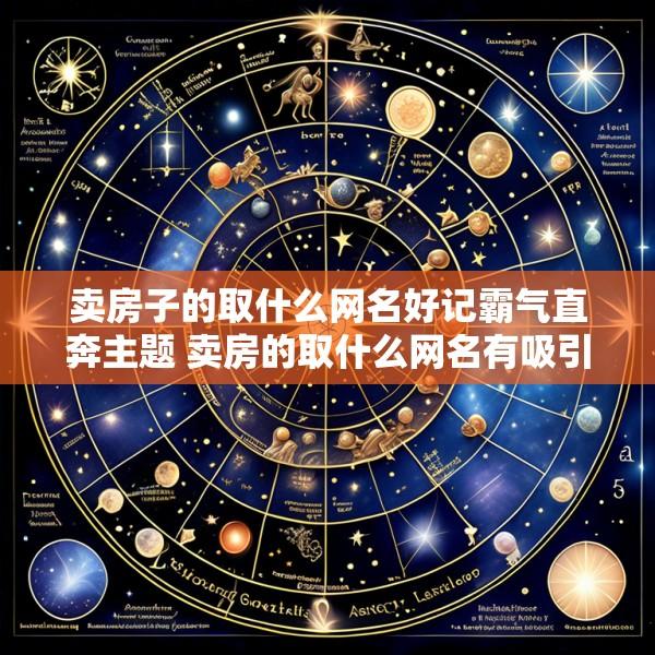 卖房子的取什么网名好记霸气直奔主题 卖房的取什么网名有吸引力