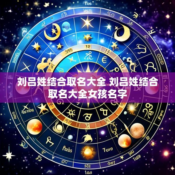 刘吕姓结合取名大全 刘吕姓结合取名大全女孩名字