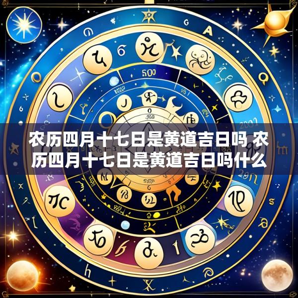 农历四月十七日是黄道吉日吗 农历四月十七日是黄道吉日吗什么日子