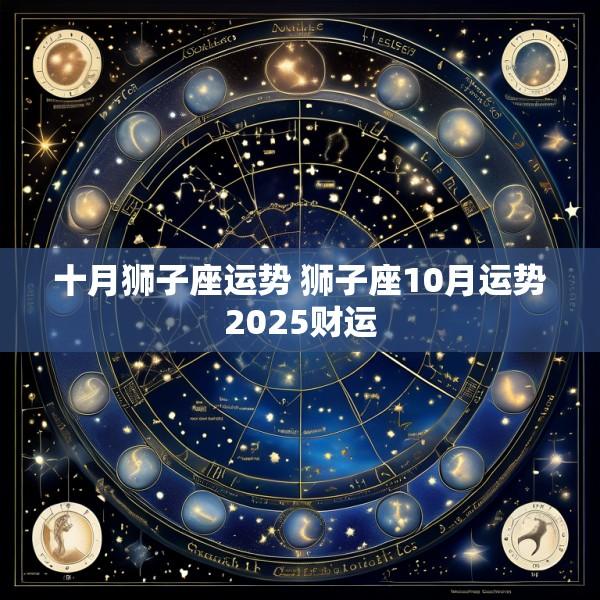 十月狮子座运势 狮子座10月运势2025财运