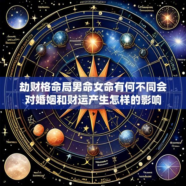 劫财格命局男命女命有何不同会对婚姻和财运产生怎样的影响
