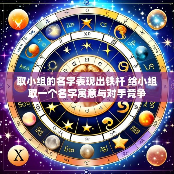 取小组的名字表现出铁杆 给小组取一个名字寓意与对手竞争