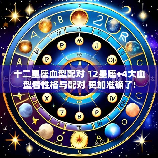 十二星座血型配对 12星座+4大血型看性格与配对 更加准确了!