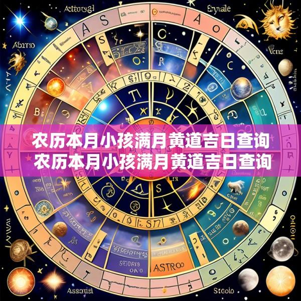 农历本月小孩满月黄道吉日查询 农历本月小孩满月黄道吉日查询最新