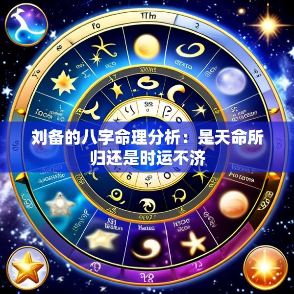 刘备的八字命理分析：是天命所归还是时运不济