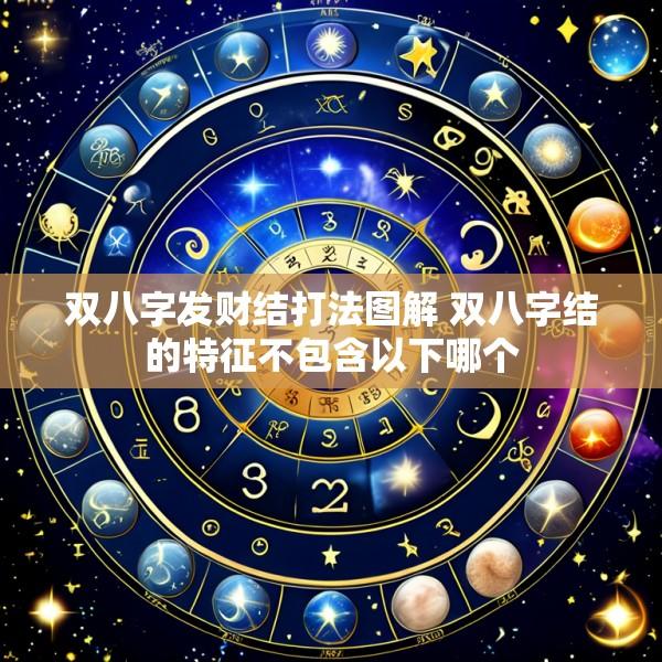 双八字发财结打法图解 双八字结的特征不包含以下哪个