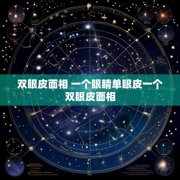 双眼皮面相 一个眼睛单眼皮一个双眼皮面相