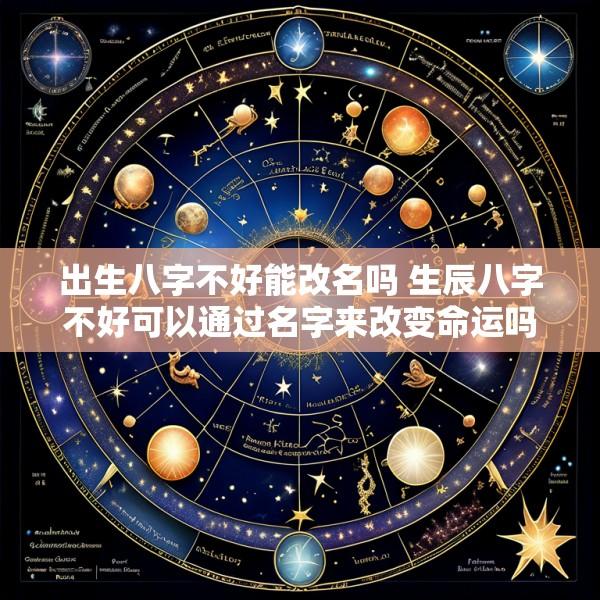 出生八字不好能改名吗 生辰八字不好可以通过名字来改变命运吗