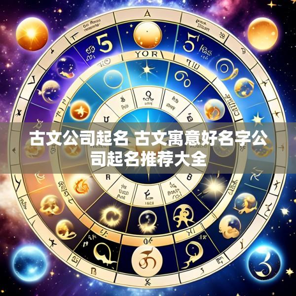 古文公司起名 古文寓意好名字公司起名推荐大全