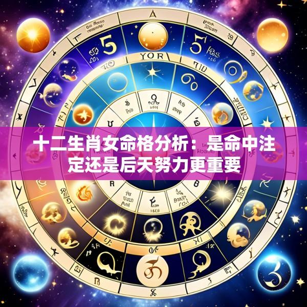 十二生肖女命格分析：是命中注定还是后天努力更重要