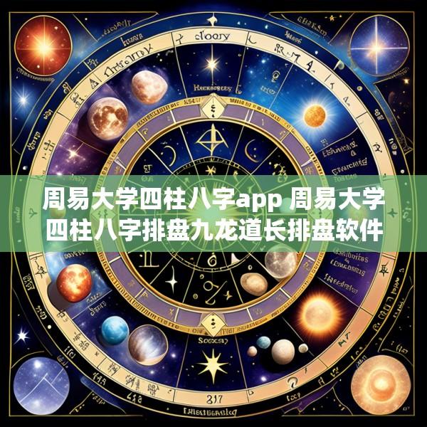 周易大学四柱八字app 周易大学四柱八字排盘九龙道长排盘软件