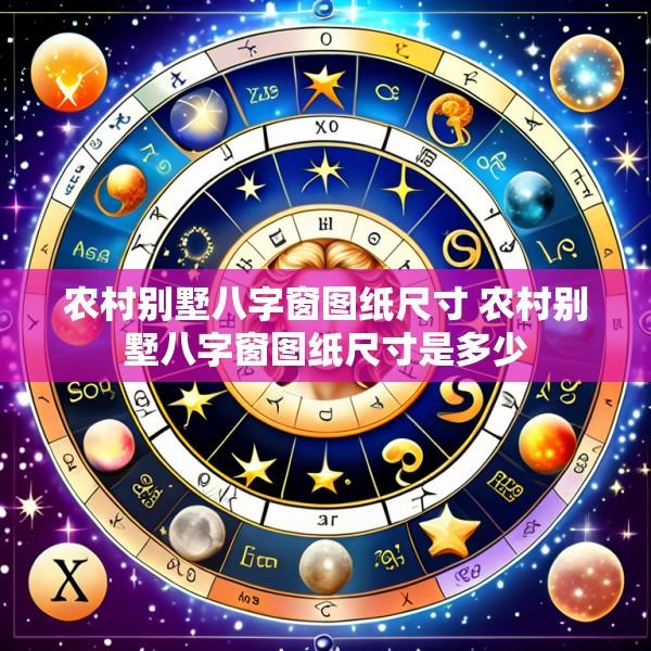 农村别墅八字窗图纸尺寸 农村别墅八字窗图纸尺寸是多少