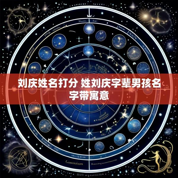 刘庆姓名打分 姓刘庆字辈男孩名字带寓意