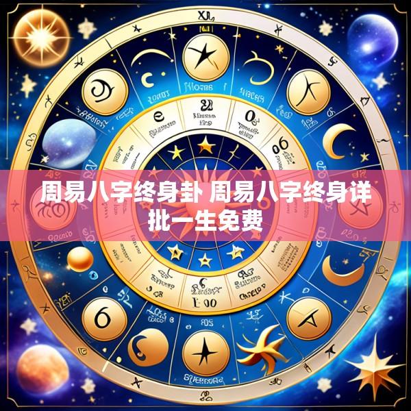 周易八字终身卦 周易八字终身详批一生免费