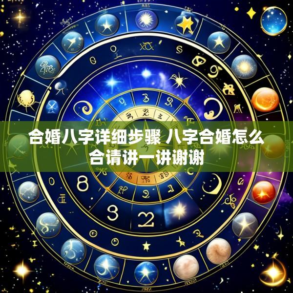 合婚八字详细步骤 八字合婚怎么合请讲一讲谢谢