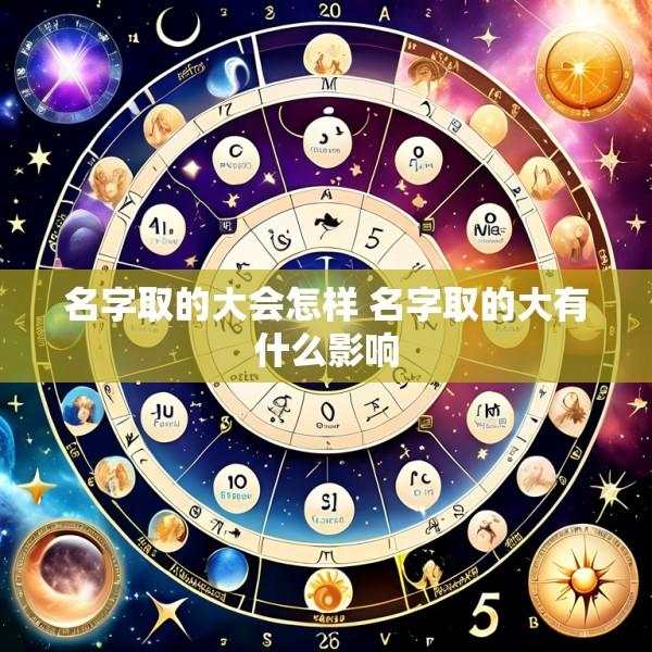 名字取的大会怎样 名字取的大有什么影响