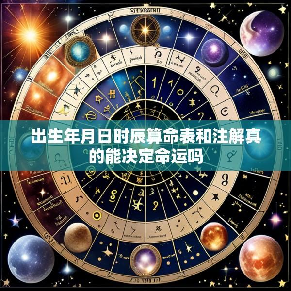 出生年月日时辰算命表和注解真的能决定命运吗
