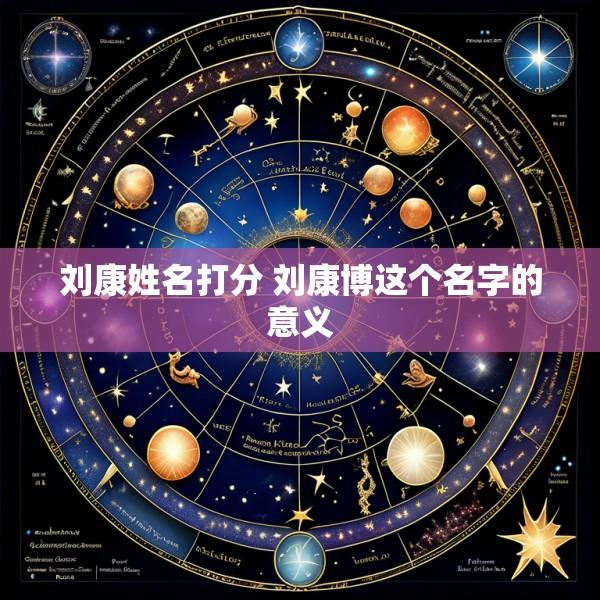 刘康姓名打分 刘康博这个名字的意义