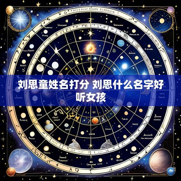 刘思童姓名打分 刘思什么名字好听女孩