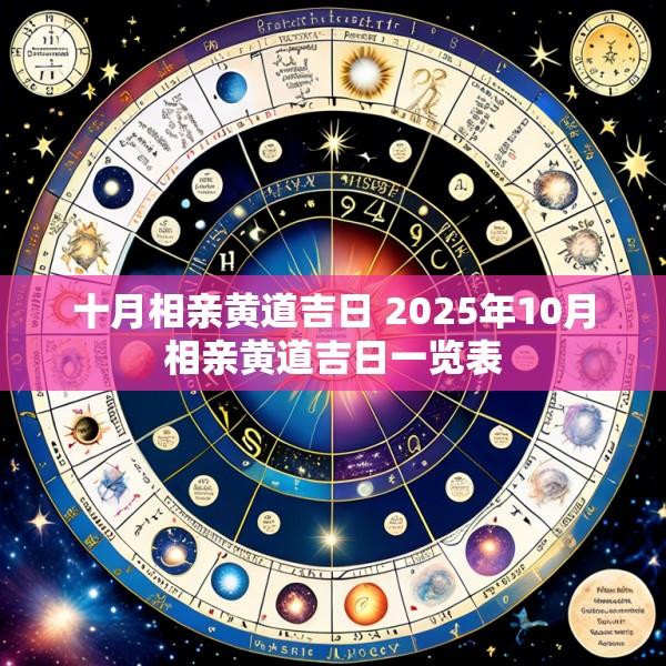 十月相亲黄道吉日 2025年10月相亲黄道吉日一览表