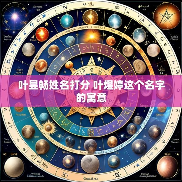 叶昱畅姓名打分 叶煜婷这个名字的寓意