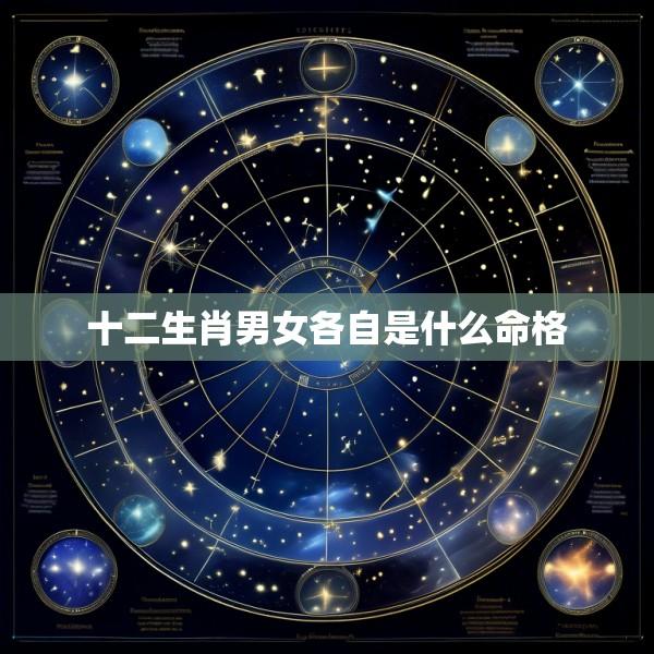 十二生肖男女各自是什么命格