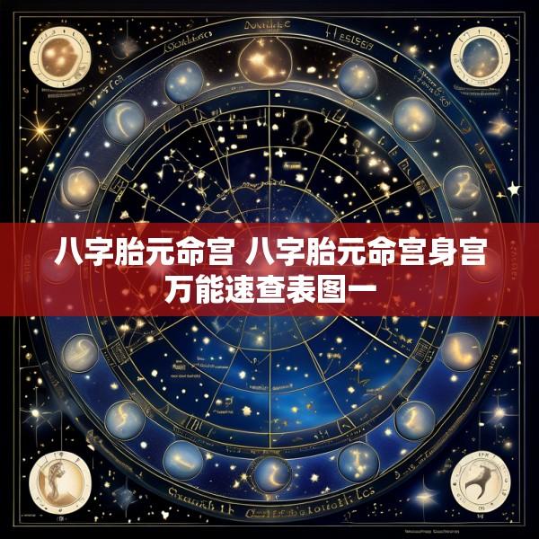 八字胎元命宫 八字胎元命宫身宫万能速查表图一
