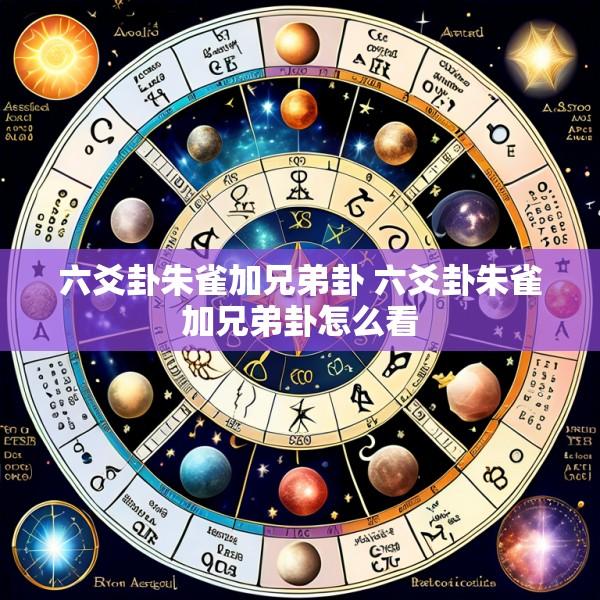六爻卦朱雀加兄弟卦 六爻卦朱雀加兄弟卦怎么看