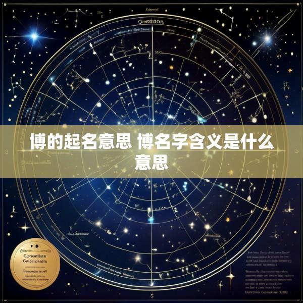 博的起名意思 博名字含义是什么意思