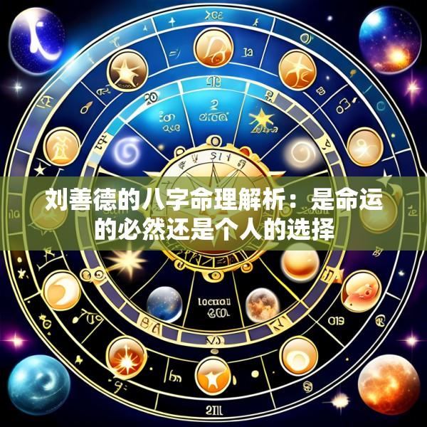 刘善德的八字命理解析：是命运的必然还是个人的选择
