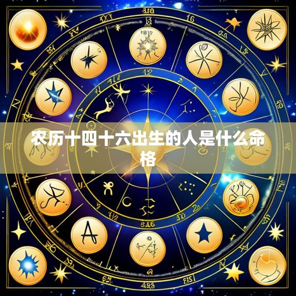 农历十四十六出生的人是什么命格