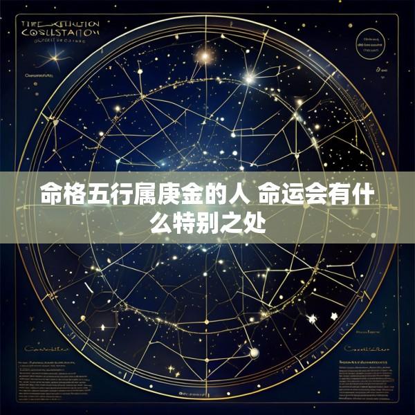 命格五行属庚金的人 命运会有什么特别之处