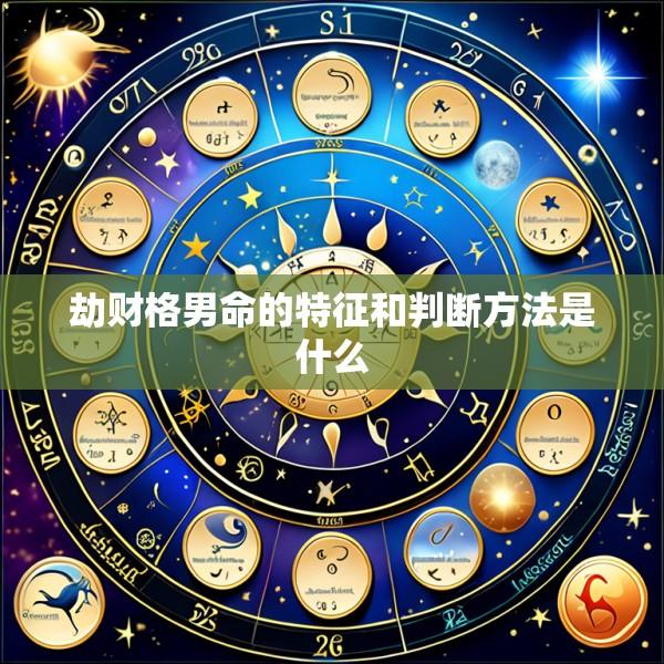劫财格男命的特征和判断方法是什么