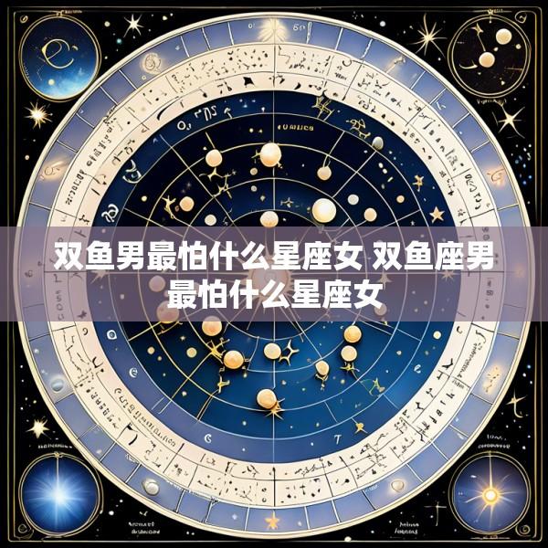 双鱼男最怕什么星座女 双鱼座男最怕什么星座女