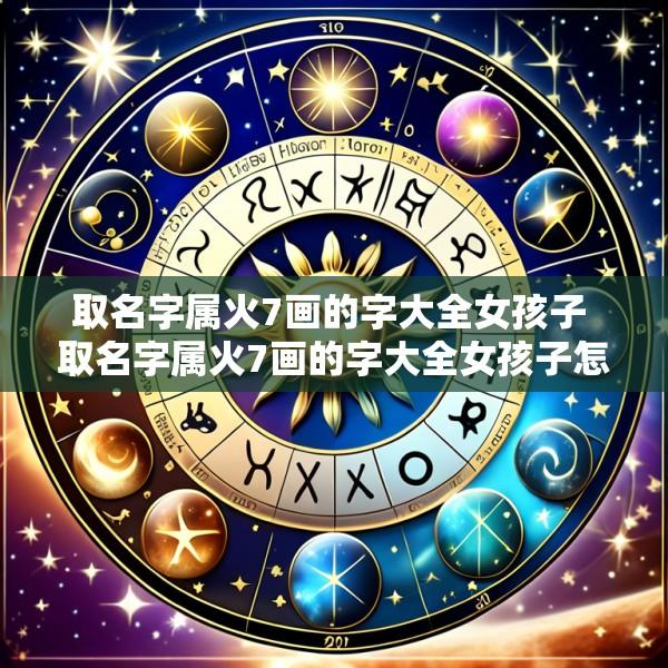 取名字属火7画的字大全女孩子 取名字属火7画的字大全女孩子怎么取