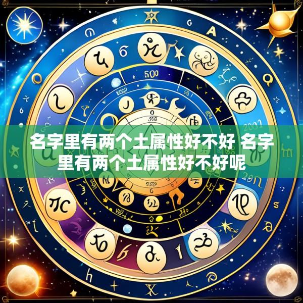 名字里有两个土属性好不好 名字里有两个土属性好不好呢